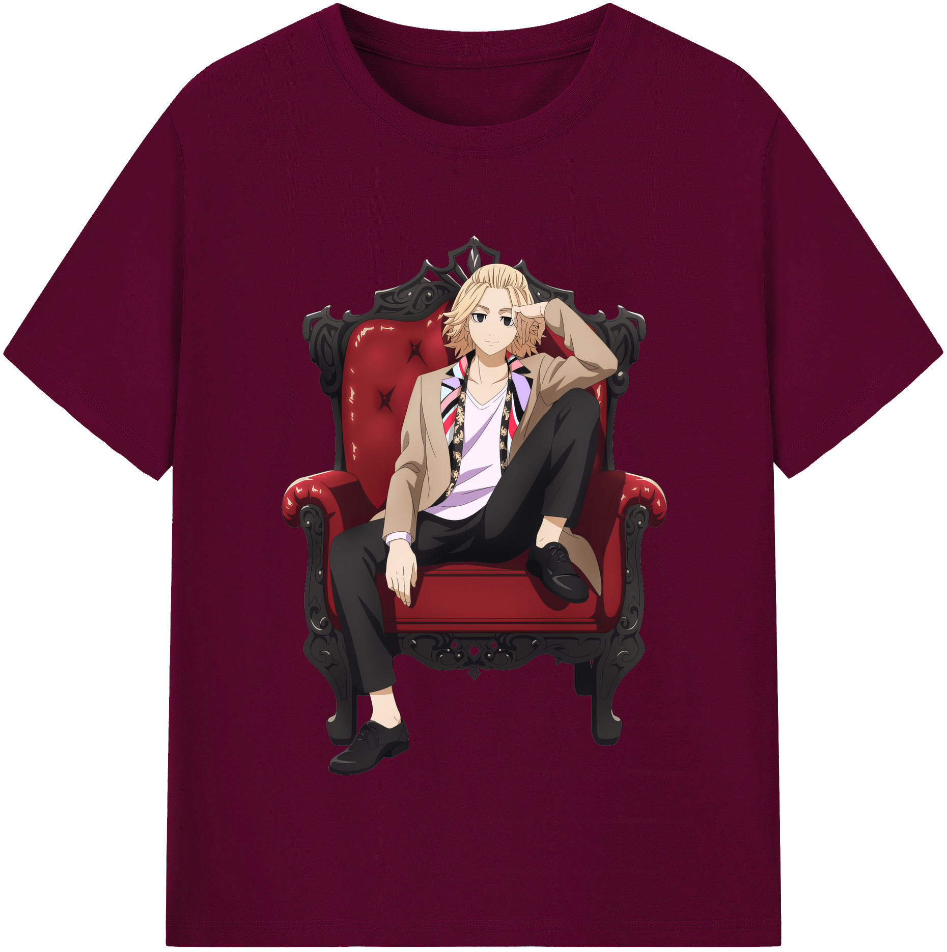（画像用） 東京リベンジャーズ Tokyo Revengers レディースカジュアルプリントTシャツ（綿100％）